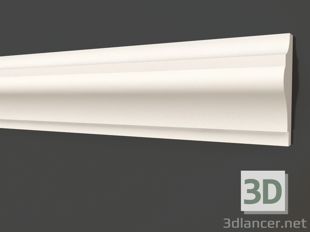 3d model Plaster molding LG 020 2 (55x21) - preview