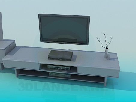 3d model The furniture in the living room - preview 3d model The furniture in the living room - preview