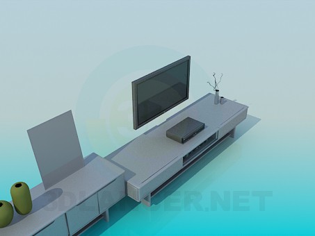 3d model The furniture in the living room - preview 3d model The furniture in the living room - preview