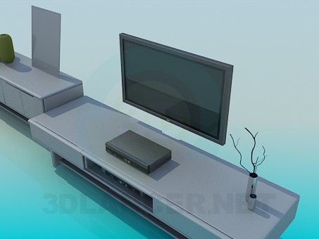 3d model The furniture in the living room - preview 3d model The furniture in the living room - preview