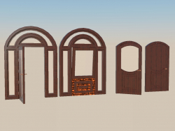 Puertas principales con ventanas 