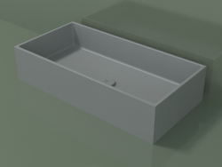 Countertop washbasin (01UN41101, Silver Gray C35, L 72, P 36, H 16 cm)