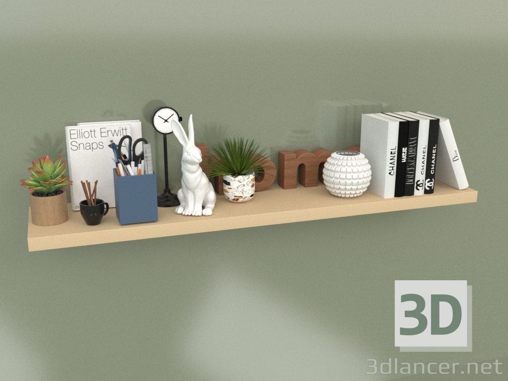 3d model Hanging shelf (10262) - preview