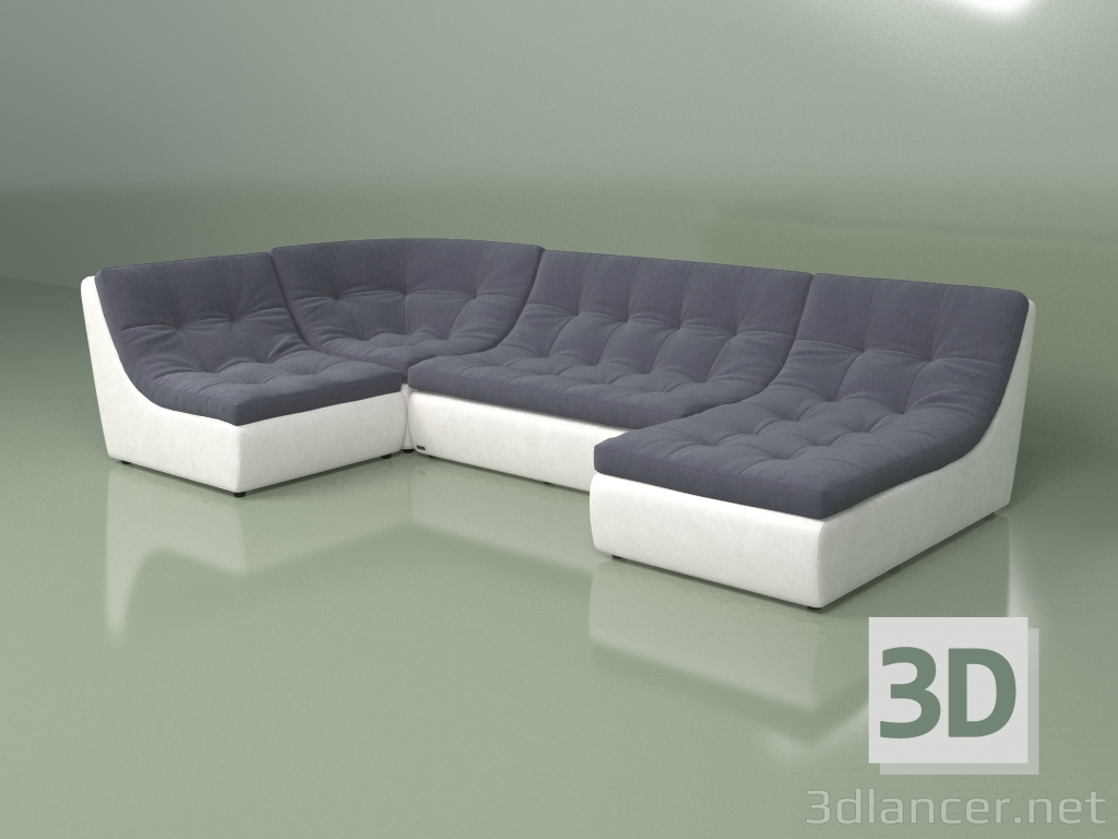 3D Modell Modulares Sofa Porto (Set 1) - Vorschau
