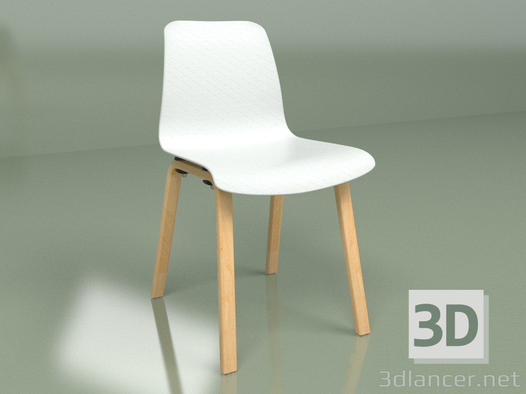 modèle 3D Chaise Dolly (blanche) - preview