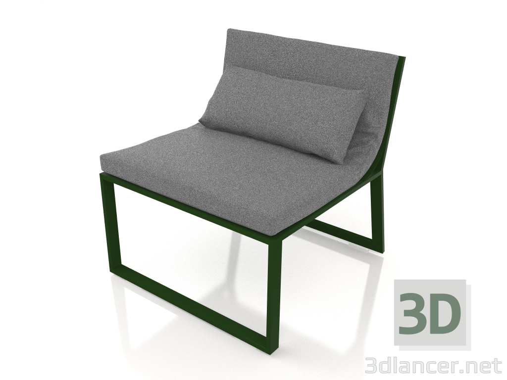 3d model Lounge chair (Bottle green) - preview