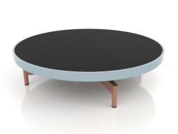 Round coffee table Ø90x22 (Blue grey, DEKTON Domoos)
