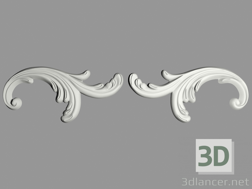 3D Modell Wanddekor (F81) - Vorschau