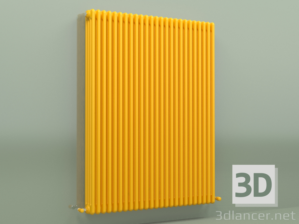 modello 3D Radiatore TESI 4 (H 1500 25EL, giallo melone - RAL 1028) - anteprima