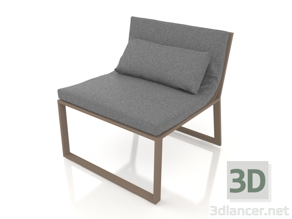 modello 3D Poltrona lounge (Bronzo) - anteprima