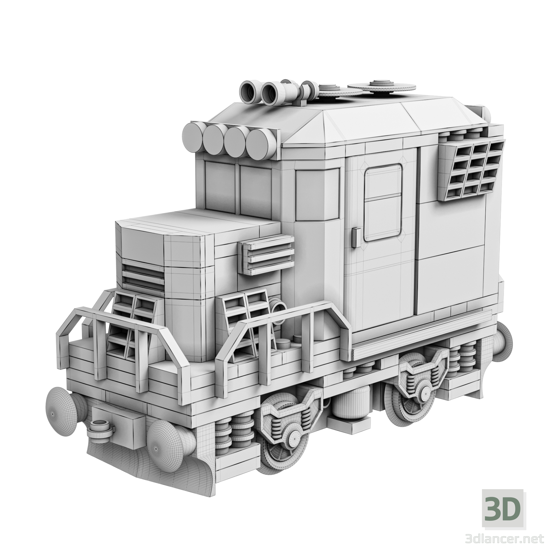 3d Model Train Mini Diesel-Electric Extinguisher Class D | 92844 ...