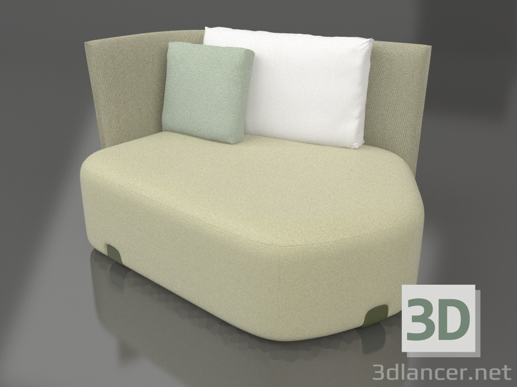 3D Modell Arosa-Modul (Olivgrün) - Vorschau