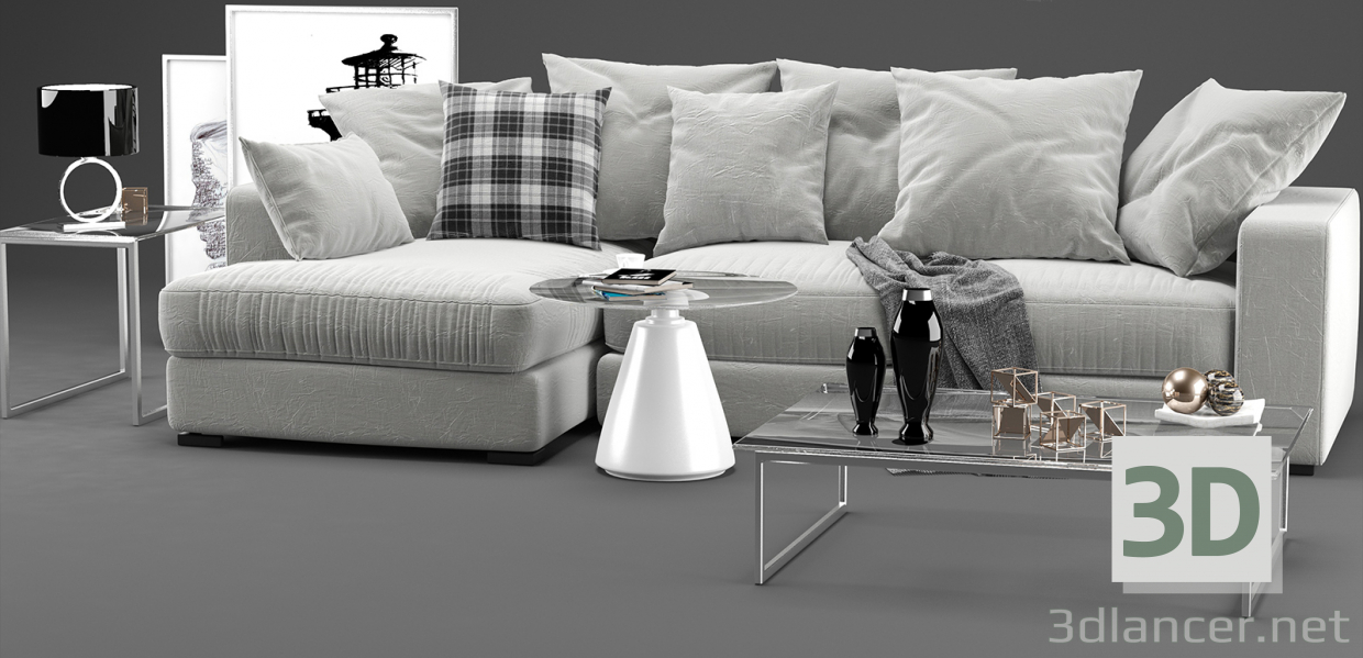 Boconcept Cenova Sofa 3D-Modell kaufen - Rendern