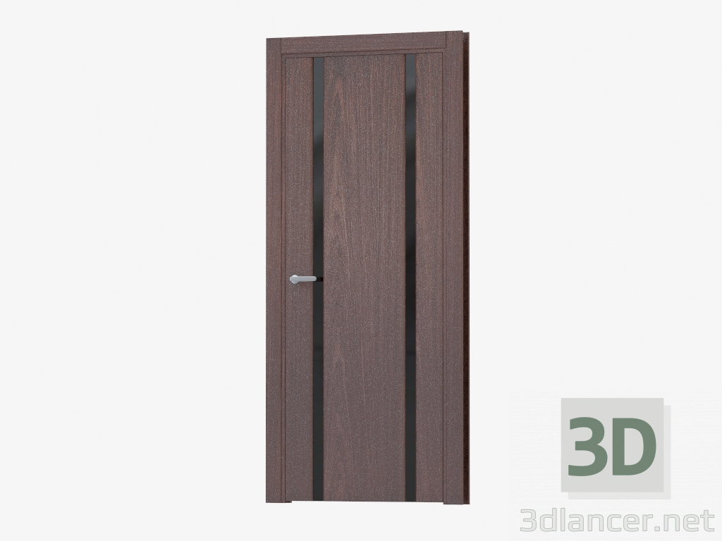 3d model Puerta de interroom (04.02 negro) - vista previa