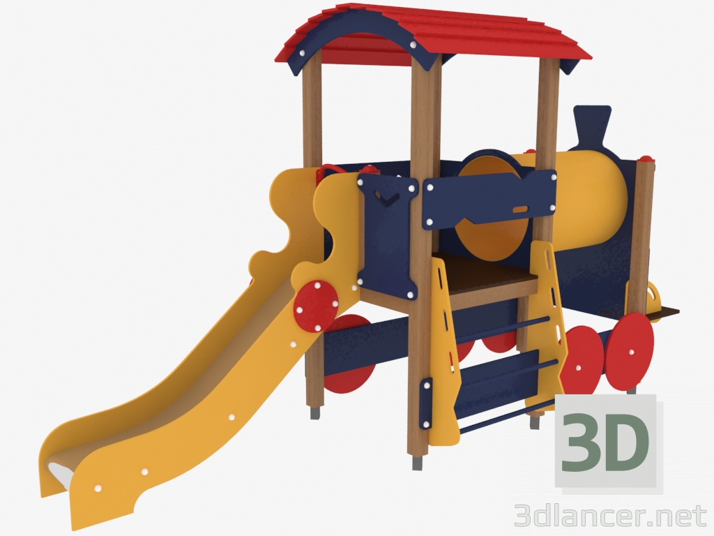 3D modeli Çocuk oyun kompleksi Engine (5101) - önizleme