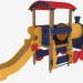 3d модель Дитячий ігровий комплекс Паровозик (5101) – превью