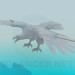 modello 3D Aquila in volo - anteprima