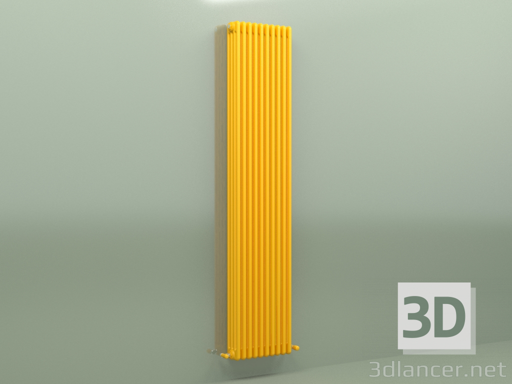 modèle 3D Radiateur TESI 4 (H 2200 10EL, jaune melon - RAL 1028) - preview