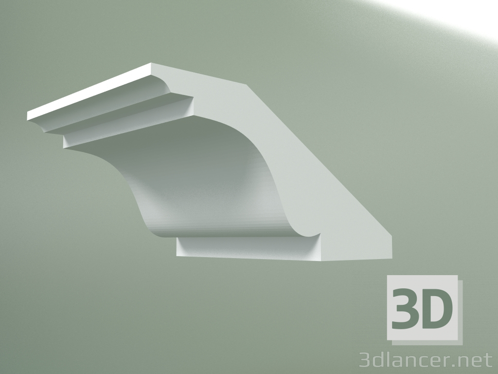 3D modeli Alçı korniş (tavan kaidesi) KT117 - önizleme