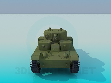3d model T-28 - preview 3d model T-28 - preview