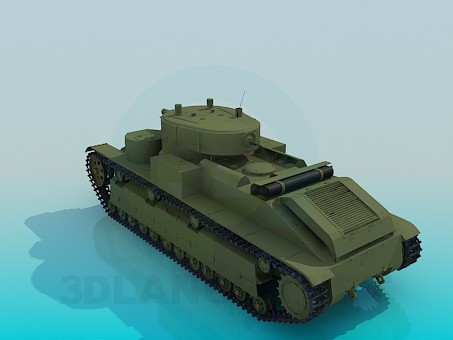 3d model T-28 - preview 3d model T-28 - preview