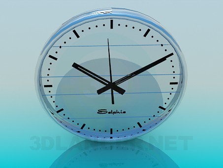 Modelo 3d Relógio de parede - preview