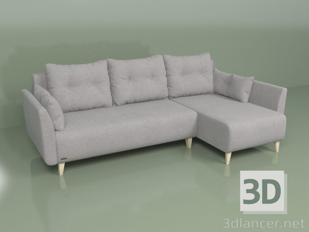 modèle 3D Canapé d'angle Preston - preview