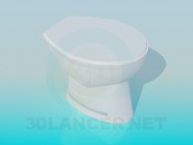 Toilet bowl with lid