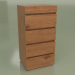 3d model Chest of drawers Mn 340 (Walnut) - preview