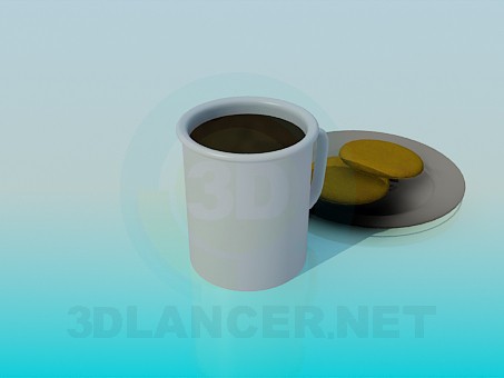 modelo 3D Té con galletas - escuchar modelo 3D Té con galletas - escuchar