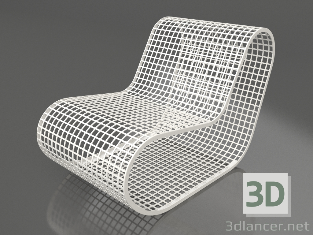 3D modeli İpsiz Kulüp Sandalyesi (Akik Gri) - önizleme