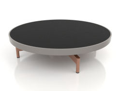 Round coffee table Ø90x22 (Quartz gray, DEKTON Domoos)