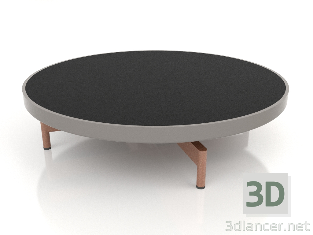 modello 3D Tavolino rotondo Ø90x22 (Grigio quarzo, DEKTON Domoos) - anteprima