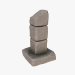 3d Broken Column model buy - render