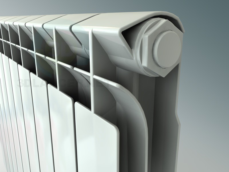 3d model standard radiator (battery) - preview 3d model standard radiator (battery) - preview