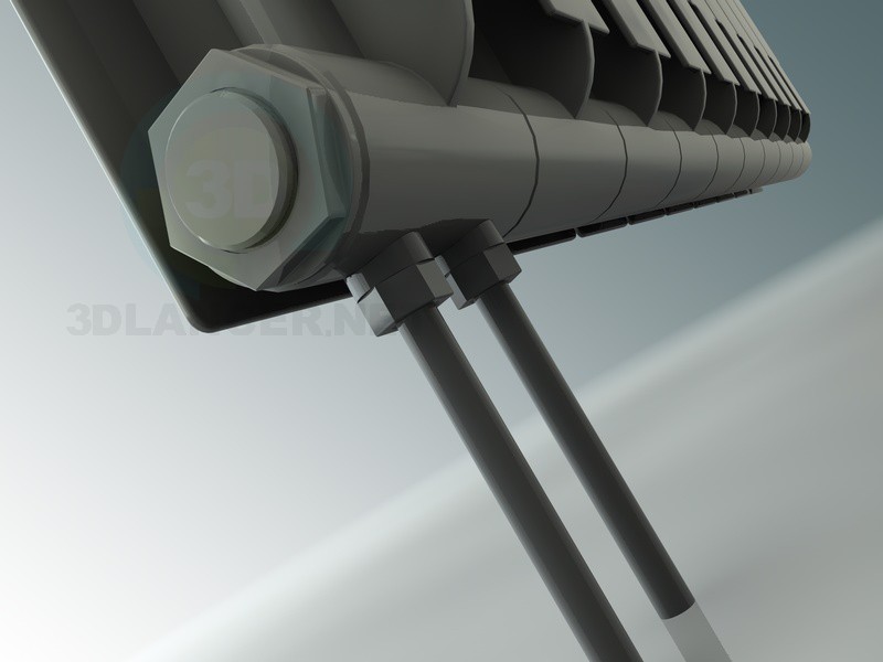 3d model standard radiator (battery) - preview 3d model standard radiator (battery) - preview
