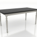 modèle 3D Table à manger 1600x800 mm (RAL 7044, noir RAL 9005) - preview