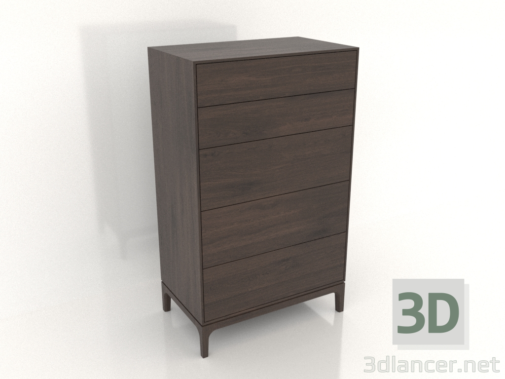 3d model Cómoda FARGO 750x450x1250 mm (roble oscuro) - vista previa 3d model Cómoda FARGO 750x450x1250 mm (roble oscuro) - vista previa