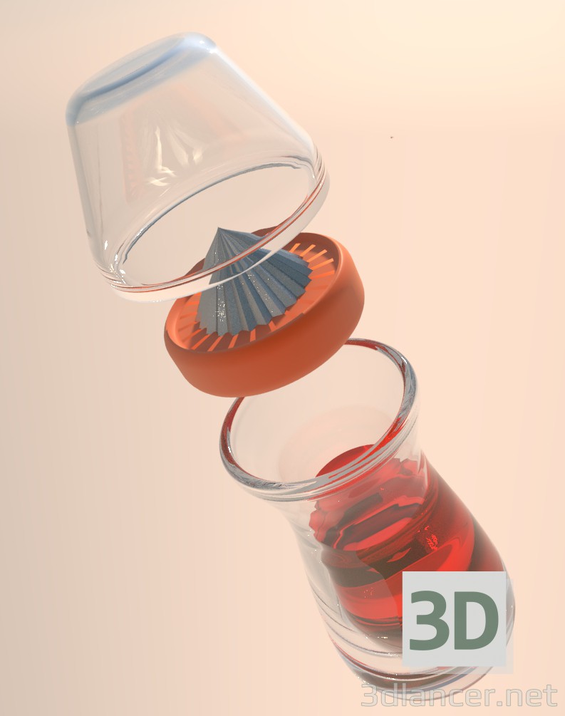 Exprimidor 3D modelo Compro - render
