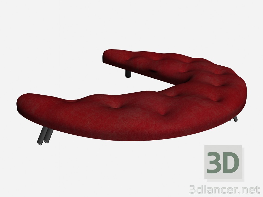 3d model Pouffe (attachment to the couch) Super roy esecuzione speciale 2 - preview