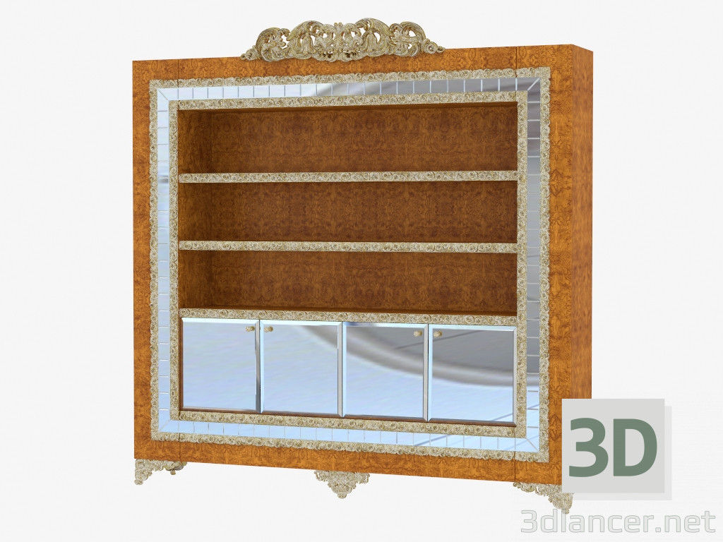 3d model Bookcase in the classical style 707 - preview