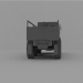 3D Modell Mittleres taktisches Fahrzeug - Vorschau