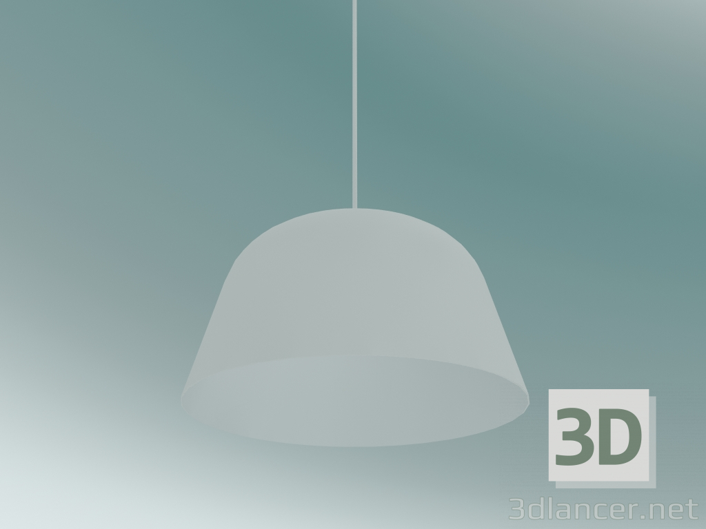 3d model Lámpara colgante Ambit (Ø40, blanco) - vista previa