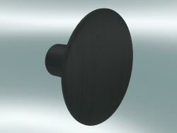 Крюк для одягу Dots Wood (Ø6,5 cm, Black)