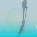 modello 3D Ossa della gamba umana - anteprima