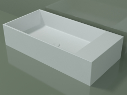 Countertop washbasin (01UN41102, Glacier White C01, L 72, P 36, H 16 cm)