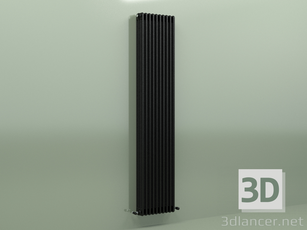 modèle 3D Radiateur TESI 4 (H 2200 10EL, Noir - RAL 9005) - preview
