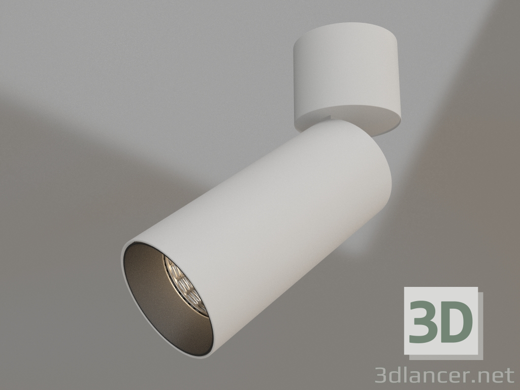 3D Modell Lampe SP-POLO-SURFACE-FLAP-R65-8W Day4000 (WH-BK, 40°) - Vorschau
