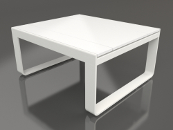 Club table 80 (White polyethylene, Agate gray)