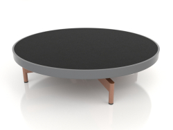गोल कॉफी टेबल Ø90x22 (एन्थ्रेसाइट, डेकटन डोमूस)